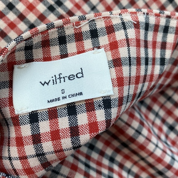 Aritzia Isabelle Plaid Checkered Mini Dress Size 0 Sz 0 - Picture 5 of 7